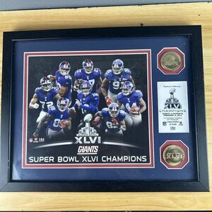 2012 NY GIANTS Super Bowl XLVI Champions Picture Collectible Coins Certificate